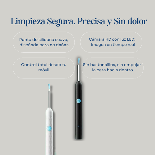 Clowve™ 2.0 Limpieza auditiva con cámara HD