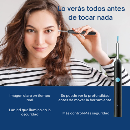 Clowve™ 2.0 Limpieza auditiva con cámara HD
